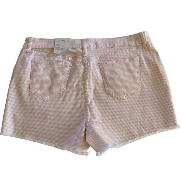 NEW Lauren Conrad Pink and White Check Shorts NWT Soft Girl - Picture 2 of 13